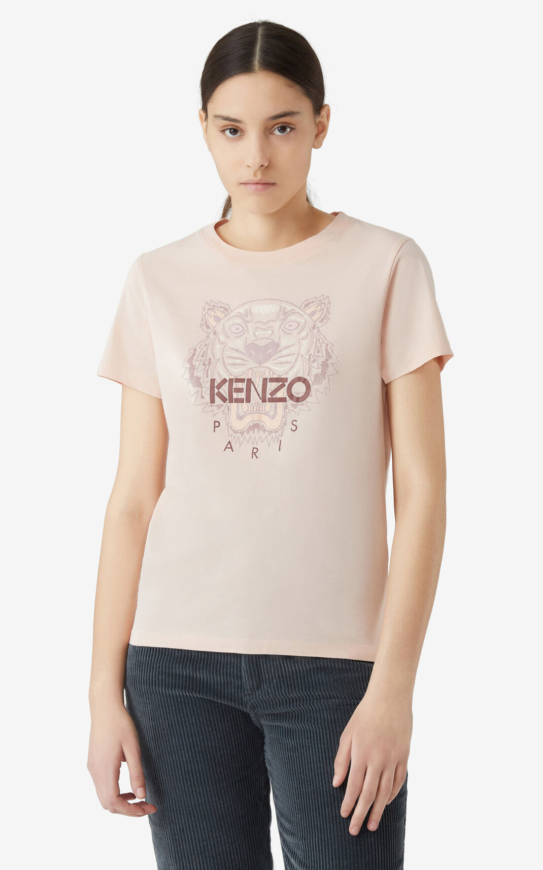 Kenzo 虎 Tシャツ レディース ピンク - SLPOTM670